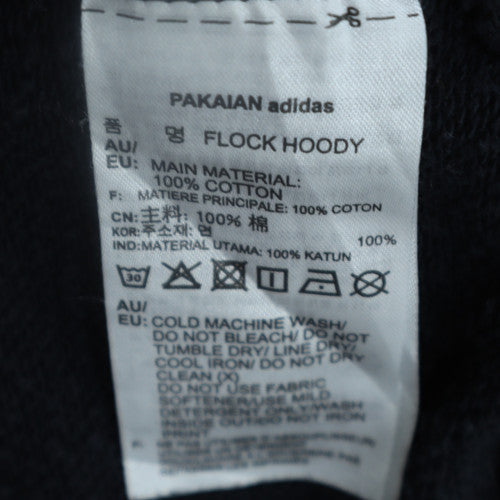 Adidas Mens Black 2XL Pullover Hoodie with Orange Logo