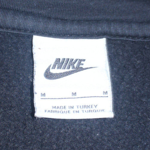 Nike Men's Black Full Zip Hoodie Medium Fleece Cotton Blend