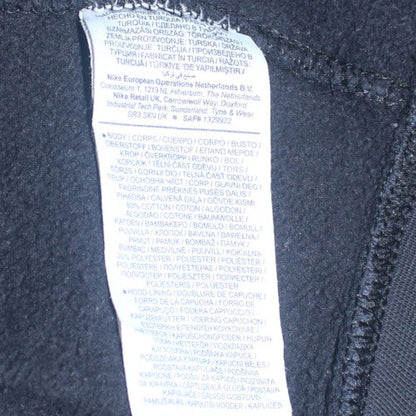 Nike Men's Black Full Zip Hoodie Medium Fleece Cotton Blend