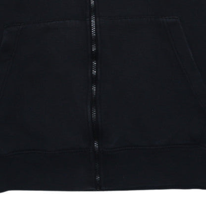 Nike Men's Black Full Zip Hoodie Medium Fleece Cotton Blend