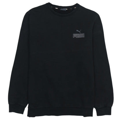 Puma Men's Black Crew Neck Pullover Sweatshirt Size L