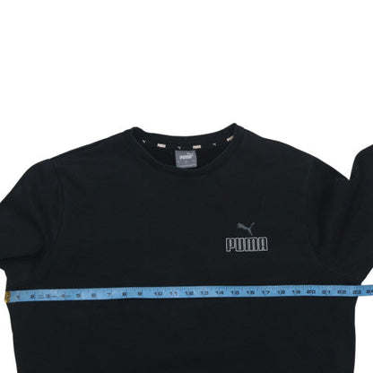 Puma Men's Black Crew Neck Pullover Sweatshirt Size L