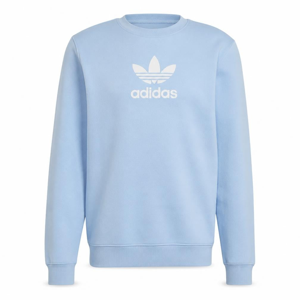 Adidas Men's Blue Crew Neck Logo Sweatshirt Size S