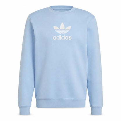 Adidas Men's Blue Crew Neck Logo Sweatshirt Size S