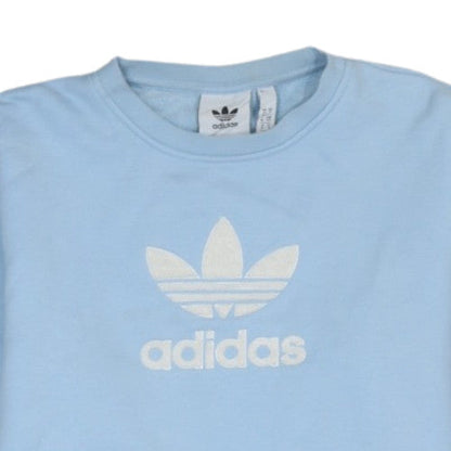 Adidas Men's Blue Crew Neck Logo Sweatshirt Size S