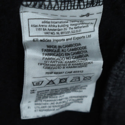 Adidas Mens Black Button Cardigan Sweatshirt M Regular Fit
