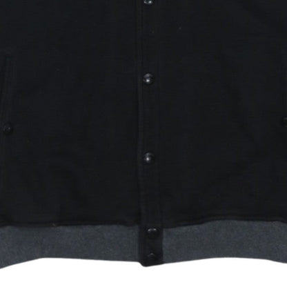 Adidas Mens Black Button Cardigan Sweatshirt M Regular Fit