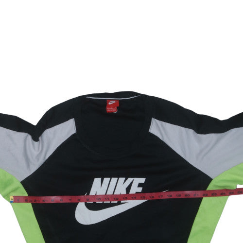 Nike Men's Black Crew Neck Pullover Sweatshirt M Logo Sportswear