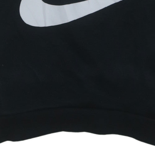 Nike Men's Black Crew Neck Pullover Sweatshirt M Logo Sportswear