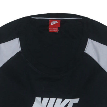 Nike Men's Black Crew Neck Pullover Sweatshirt M Logo Sportswear