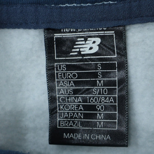 New Balance Women's Blue Full Zip Hoodie Size 10 Cotton Blend