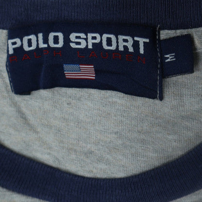 Polo Sport Ralph Lauren Men's Grey Long Sleeve Cotton Top Size M