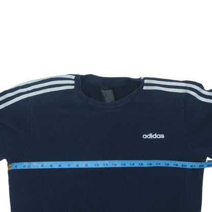 Adidas Men's Blue Crew Neck Pullover Sweatshirt Size L