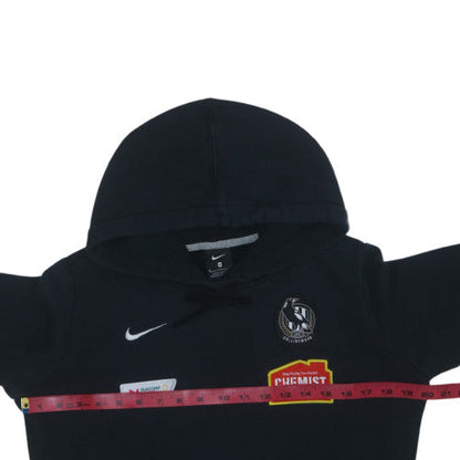 Nike Boys Black Collingwood Pullover Hoodie Size M with Logos