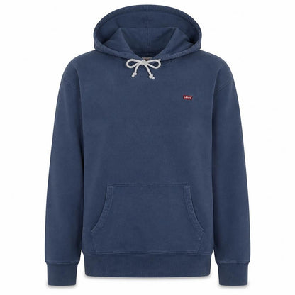 Levi's Men's Blue Pullover Hoodie M Regular Fit Cotton Fleece
