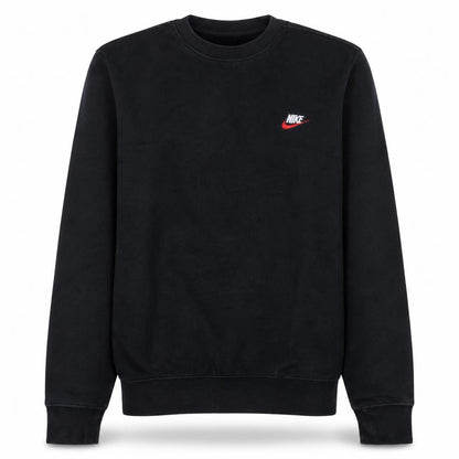 Nike Men's Black Small Pullover Sweatshirt Crew Neck Fleece