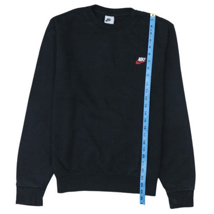 Nike Men's Black Small Pullover Sweatshirt Crew Neck Fleece