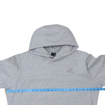 Adidas Men's Grey Pullover Hoodie Size L Regular Fit Fleece