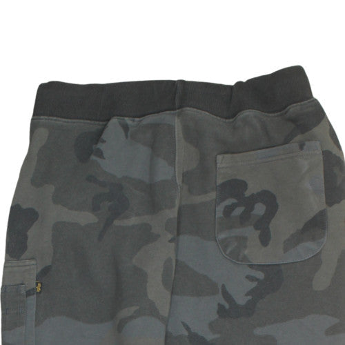 Alpha Industries Men's Grey Camouflage Jogger Trousers Size M