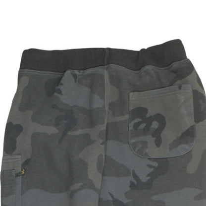 Alpha Industries Men's Grey Camouflage Jogger Trousers Size M