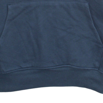 Lonsdale Men's Blue Pullover Hoodie L Logo Fleece Sweatshirt