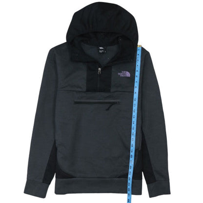 The North Face Men's Black 1/2 Zip Hoodie Fleece Pullover M