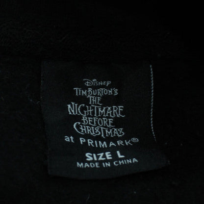 Primark Men Black The Nightmare Before Christmas Hoodie L Pullover Fleece