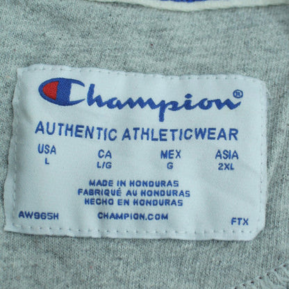 Champion Men's Brown Pullover Hoodie L Regular Fit Sportswear