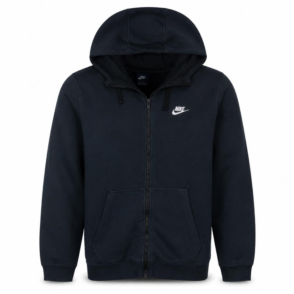 Nike Men’s Blue Full Zip Hoodie M Regular Fit Fleece Sweatshirt