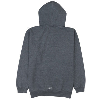 Reebok Mens Grey Pullover Hoodie M Sports Logo Fleece