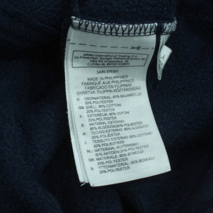 Adidas Men's Blue Full Zip Hoodie Size M Sports Fleece