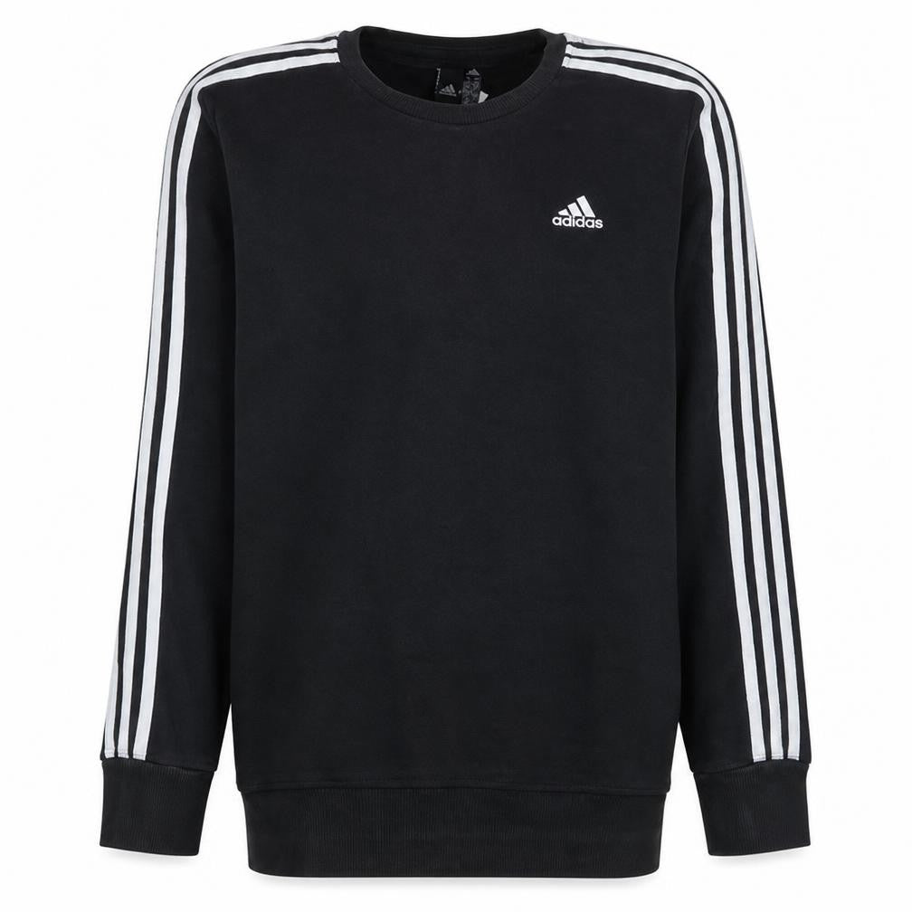 Adidas Men's Black Crew Neck Pullover Sweatshirt Size M