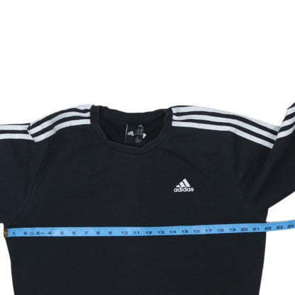 Adidas Men's Black Crew Neck Pullover Sweatshirt Size M