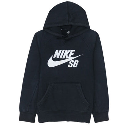 Nike SB Men's Black Pullover Hoodie M Fleece Logo Skate Sweatshirt
