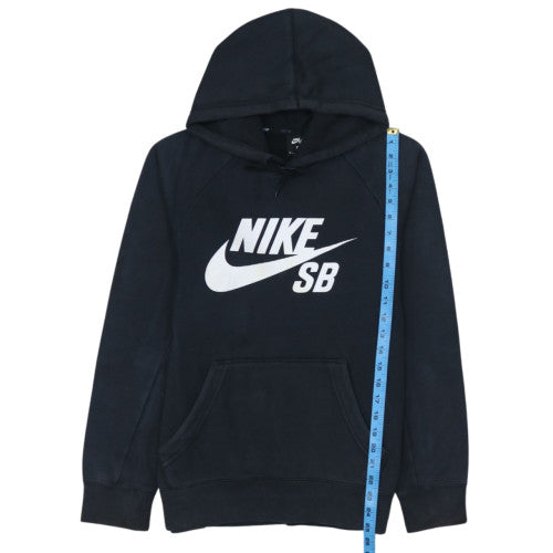 Nike SB Men's Black Pullover Hoodie M Fleece Logo Skate Sweatshirt
