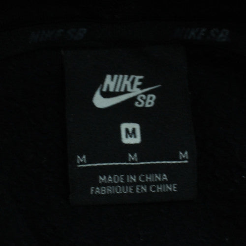 Nike SB Men's Black Pullover Hoodie M Fleece Logo Skate Sweatshirt