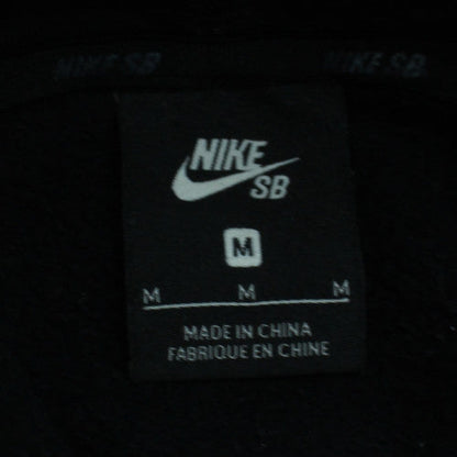 Nike SB Men's Black Pullover Hoodie M Fleece Logo Skate Sweatshirt