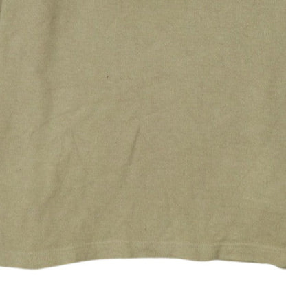 Timberland Men's Beige Cotton 1/4 Zip Regular Fit Jumper M