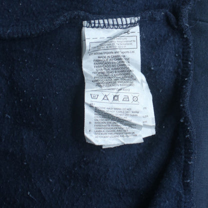 Adidas Mens Navy Blue XL Pullover Hoodie with Logo Print