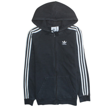 adidas Men's Black Full Zip Hoodie S Regular Fit Sportswear