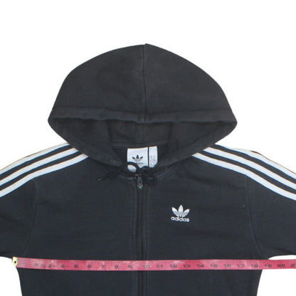 adidas Men's Black Full Zip Hoodie S Regular Fit Sportswear