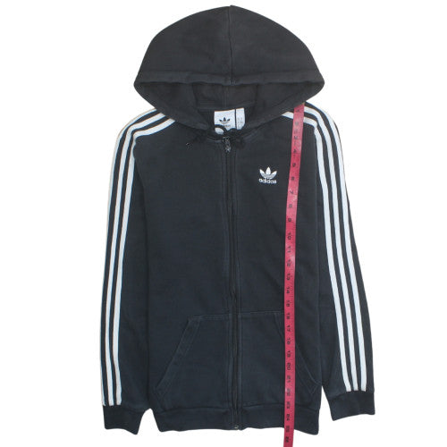adidas Men's Black Full Zip Hoodie S Regular Fit Sportswear