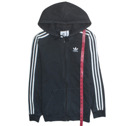 adidas Men's Black Full Zip Hoodie S Regular Fit Sportswear
