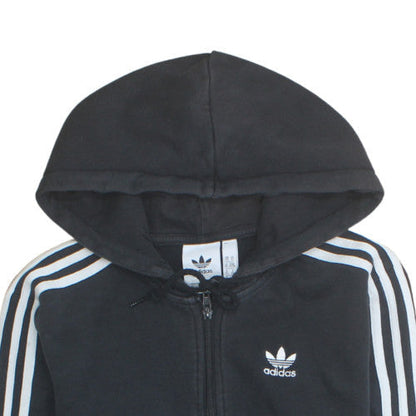adidas Men's Black Full Zip Hoodie S Regular Fit Sportswear