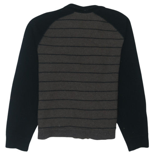 Fred Perry Mens Brown and Black Wool Full Zip Jumper XL