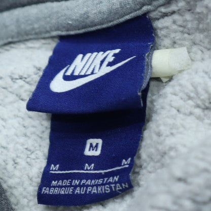 Nike Men’s Grey Pullover Hoodie Size M Fleece Lined Sportswear