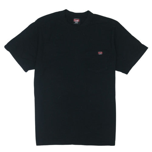 Wrangler Workwear Men's Black XL Cotton Crew Neck T-Shirt