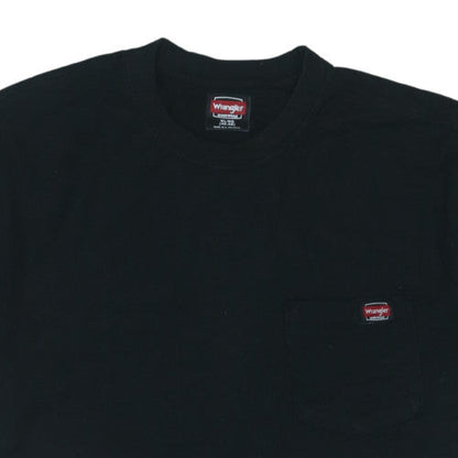 Wrangler Workwear Men's Black XL Cotton Crew Neck T-Shirt