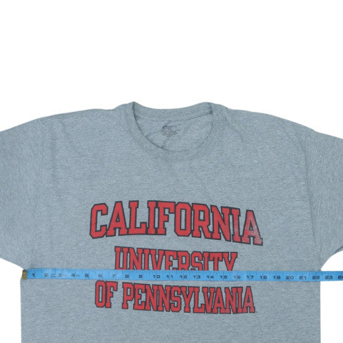 Champion Men's Grey California University Graphic T-Shirt XL