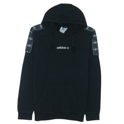 Adidas Men's Black Pullover Hoodie Medium Fleece Sportswear